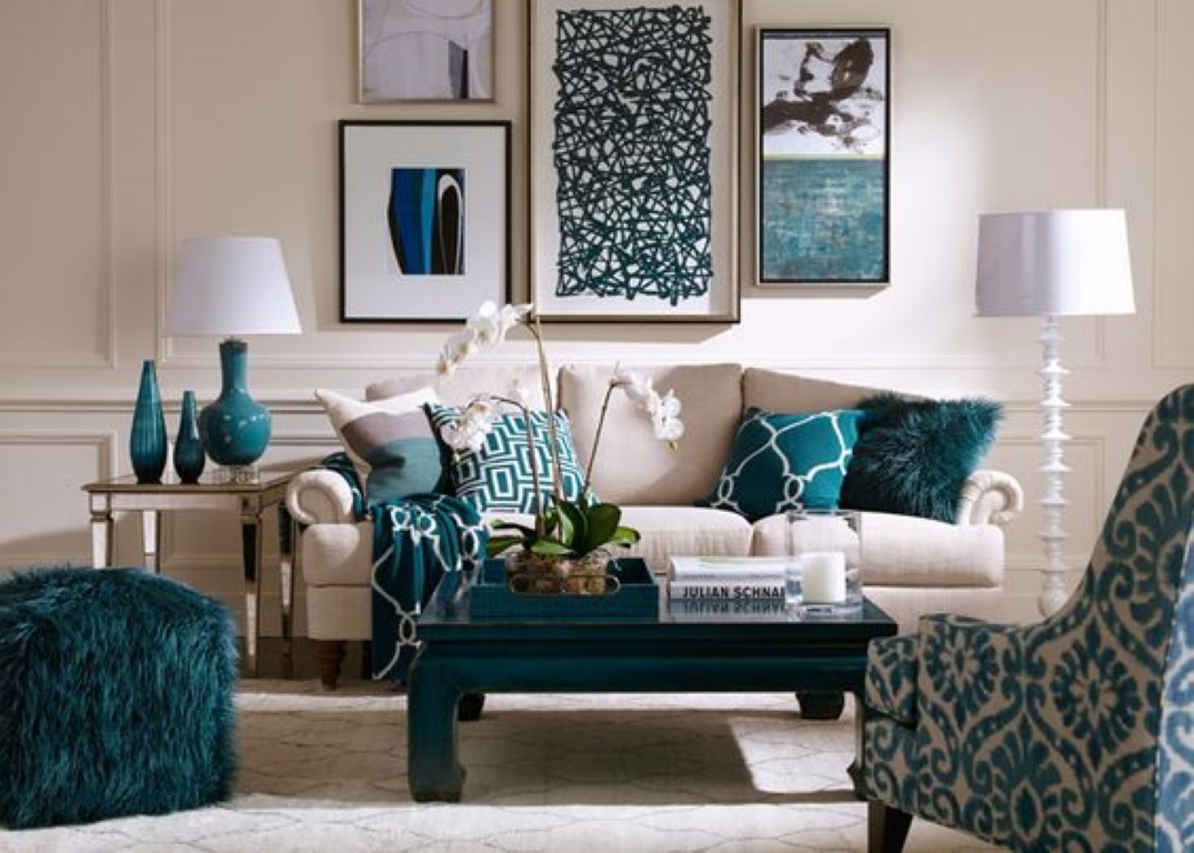 décoration turquoise
