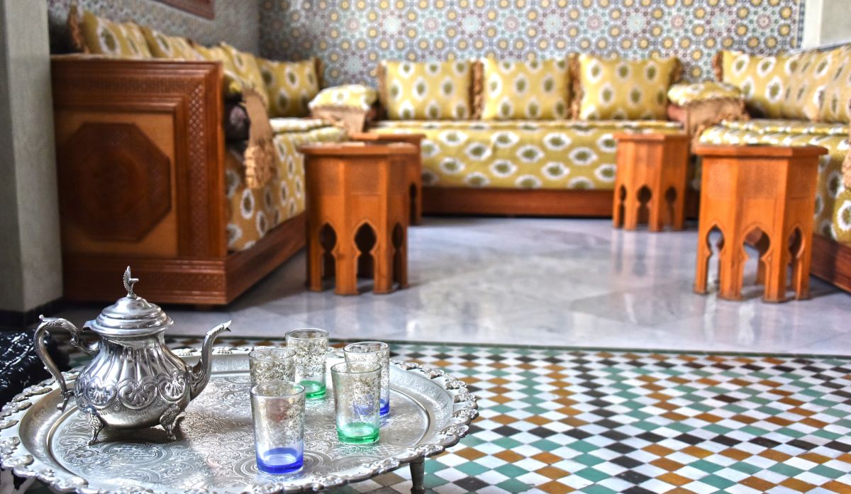 salon marocain service à thé